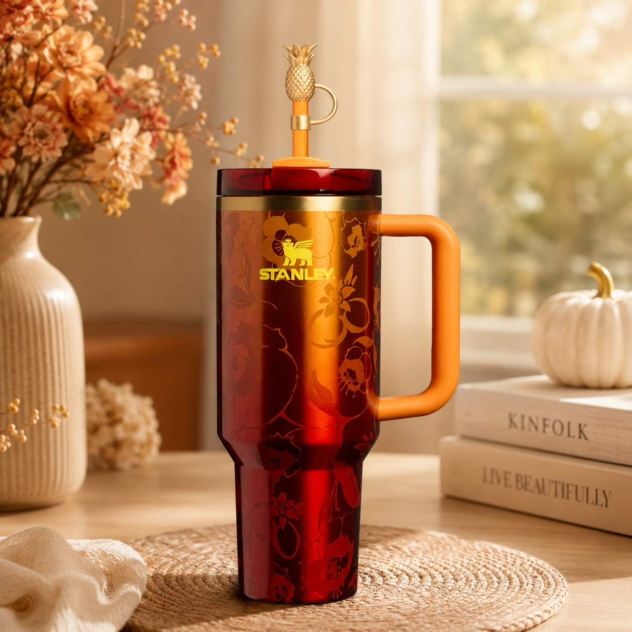 The Stanley 1913 x KAROL G Quencher® H2.0 Flowstate™ Tumbler -Karol G Flor 40 oz