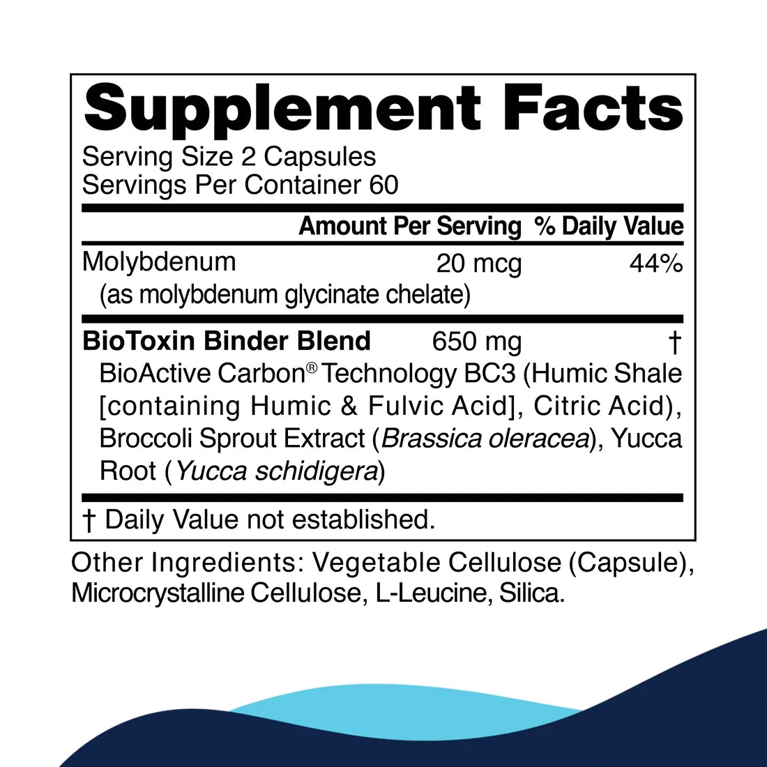 Cellcore Bio Toxin Gut Health &  Detox Support Supplement | 120 Capsules
