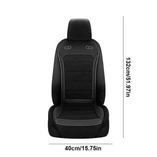 12V/24V Summer Cooling Car Seat Cushion Front Seat Cooled Seat Cover with Intelligent Fans Breathable Ventilated Seat Cushion