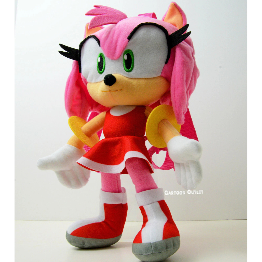 Sonic The Hedgehog Amy Rose in Red Dress Plush Stuffed Animal