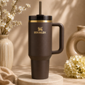 Stanley The Chocolate Gold Exclusive Quencher H2.0 Flowstate Tumbler | 40 oz Limited Edition, Brown