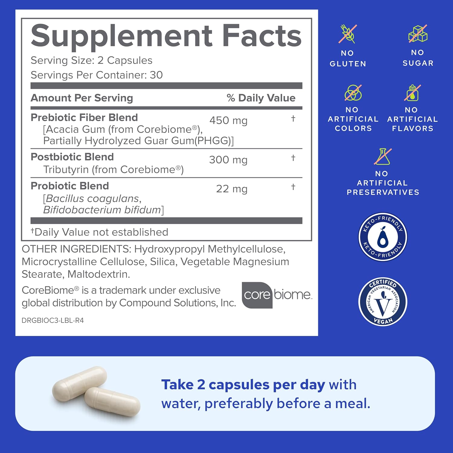 3-in-1 Probiotic Supplement – Gut Health, Digestion & Daily Wellness Support | 30 Day Supply