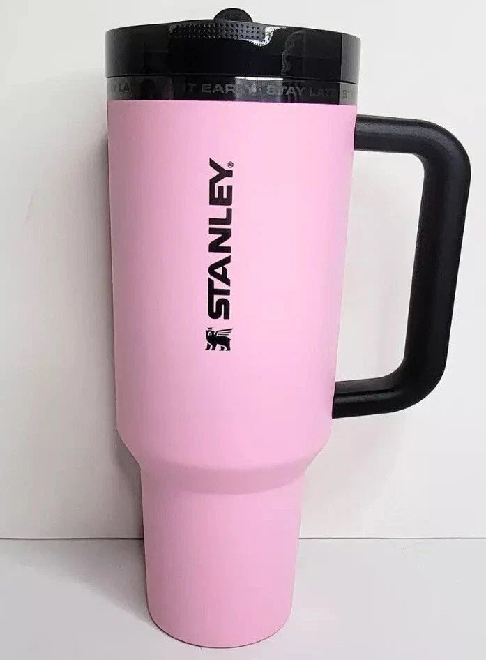The Messi x Stanley Quencher ProTour Flip Straw Tumbler 40 OZ GOAT Pink