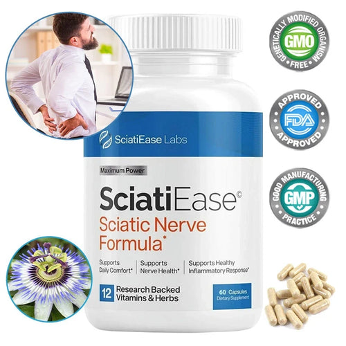 2  PACK Sciatic Ease Nerve Formula - Nervous System Health, Antioxidant