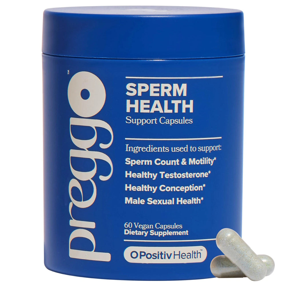 O Positiv Preggo Sperm Health Capsules for Men - OBGYN-Formulated for Improve...