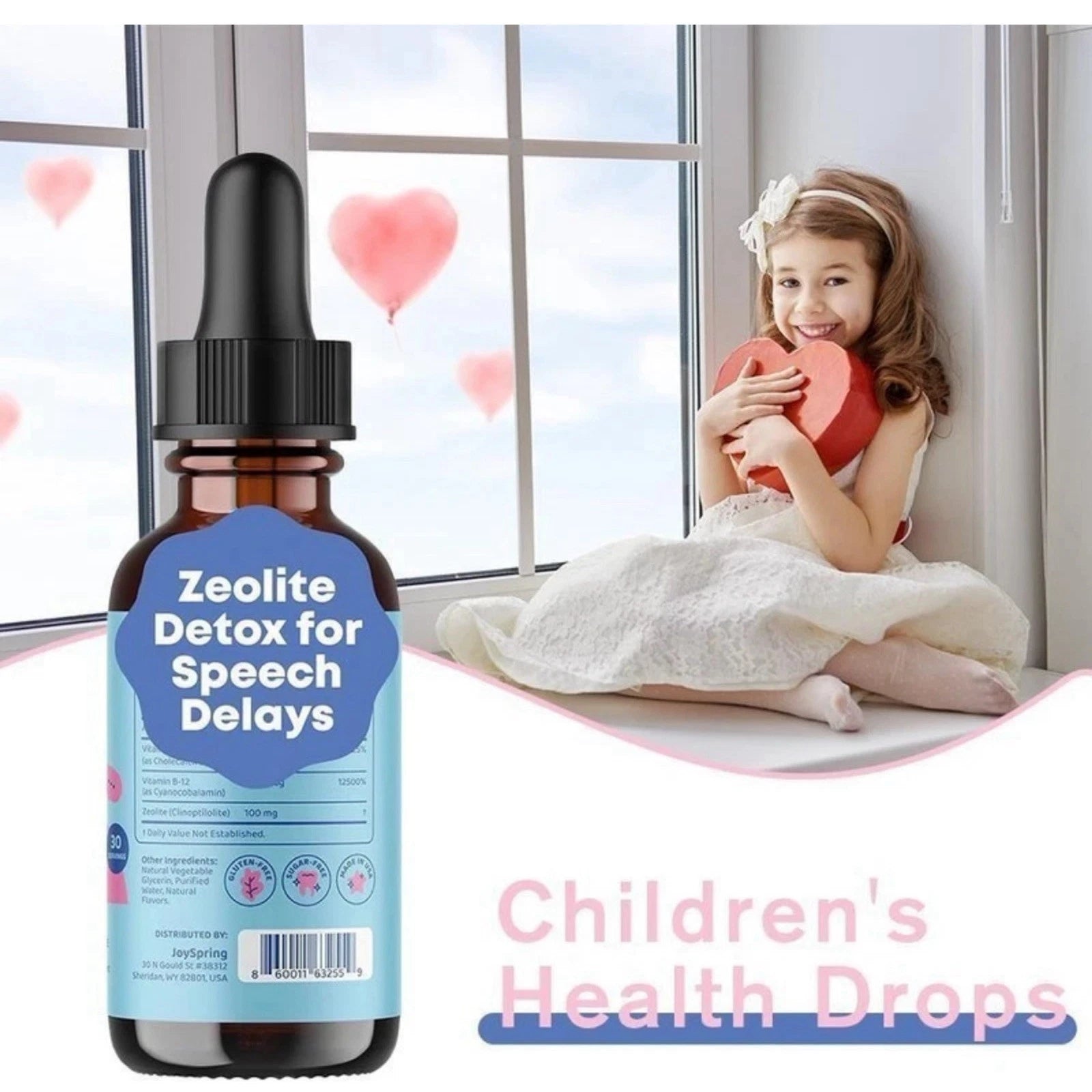Lingo Leap Children's Drops - Zeolite Detox for Speech Delays Therapy 30ml