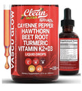 Clean Nutra Cayenne Pepper Drops Vascu Glow Supplement Liquid Drops 2oz