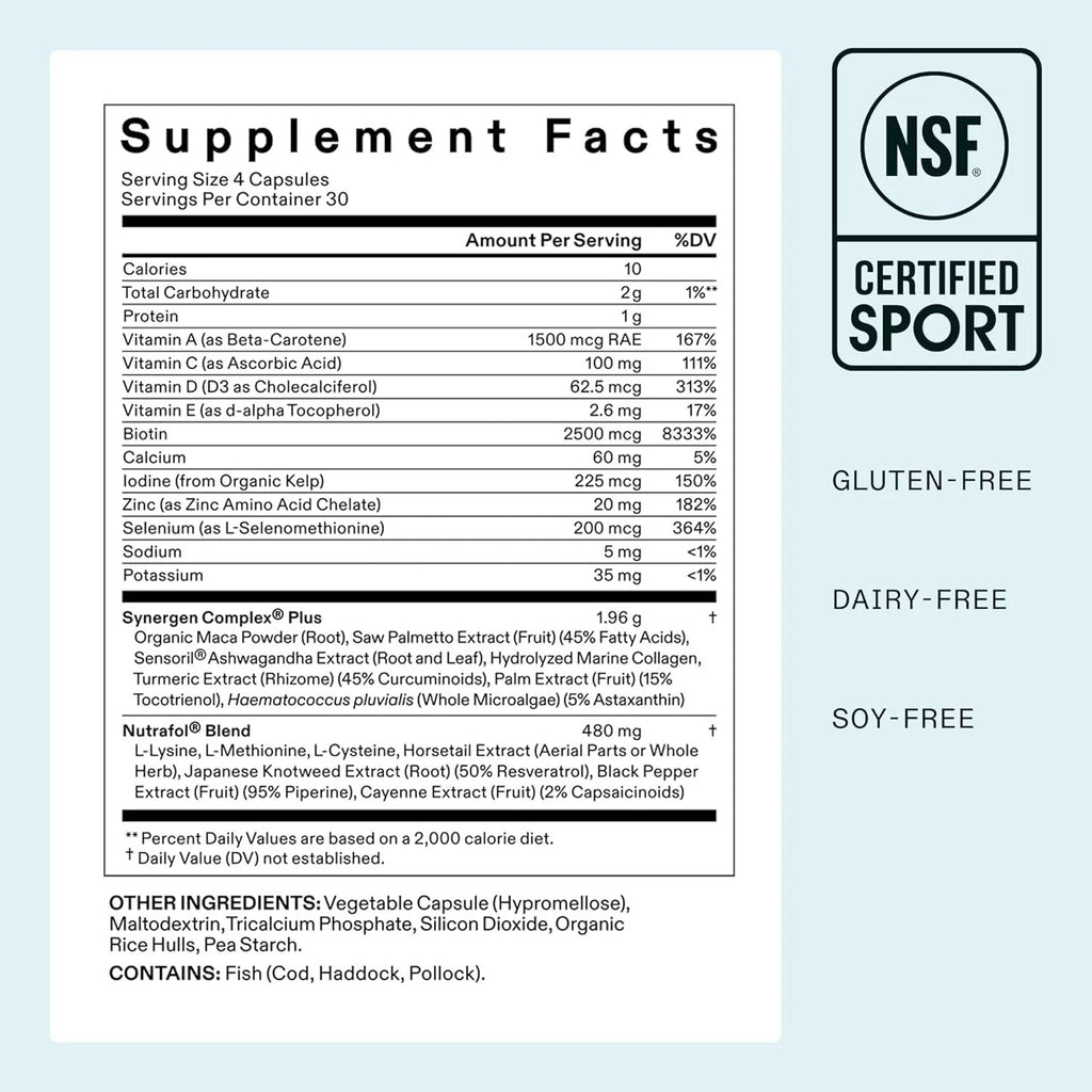 Women'S Balance Hair Growth Supplements