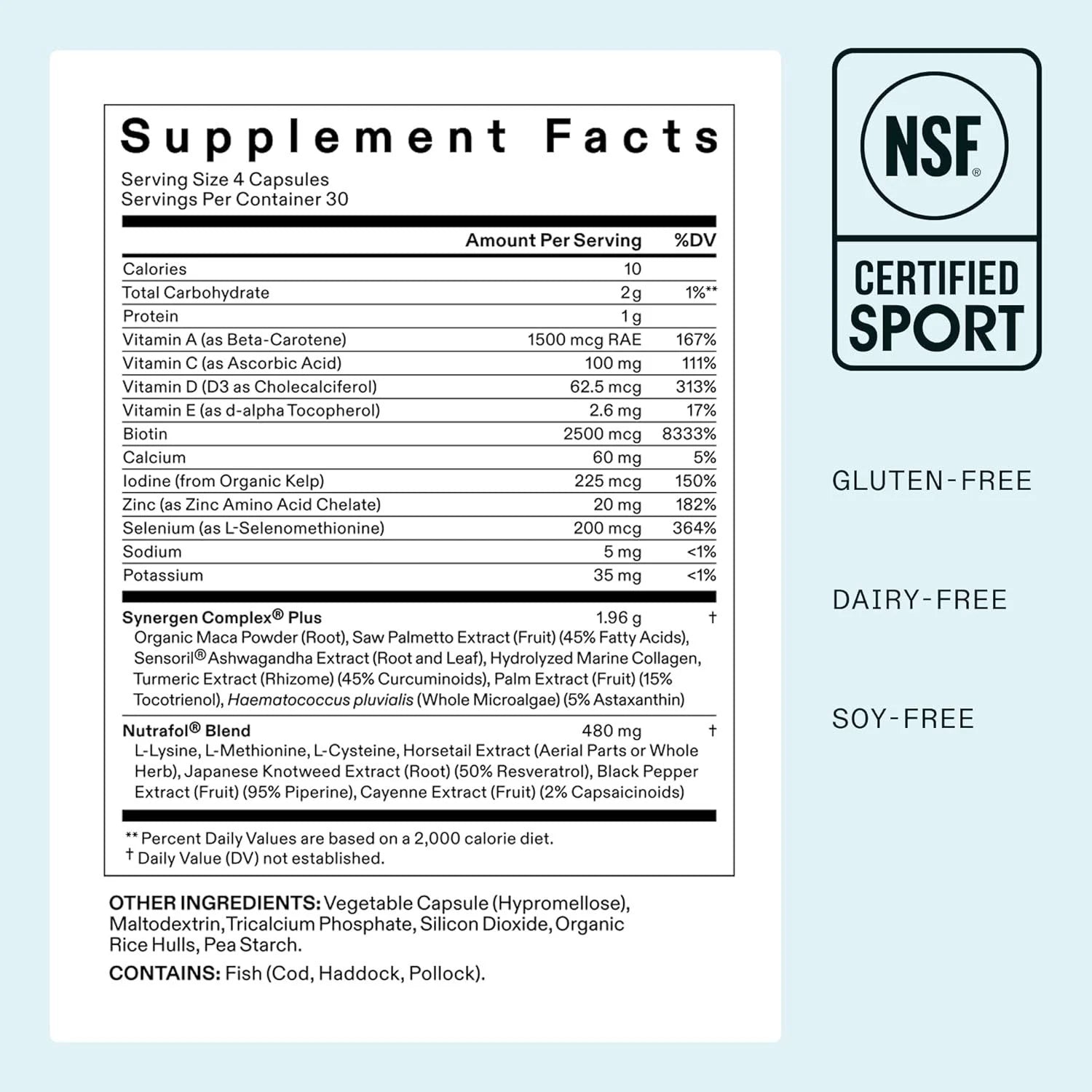 Women'S Balance Hair Growth Supplements