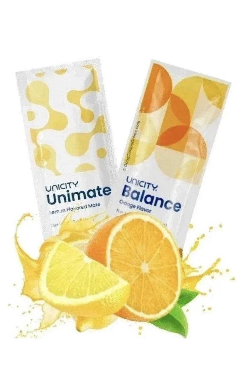 Combo – Unicity Unimate Lemon & Unicity Balance Natural Orange – Health & Wellness Support