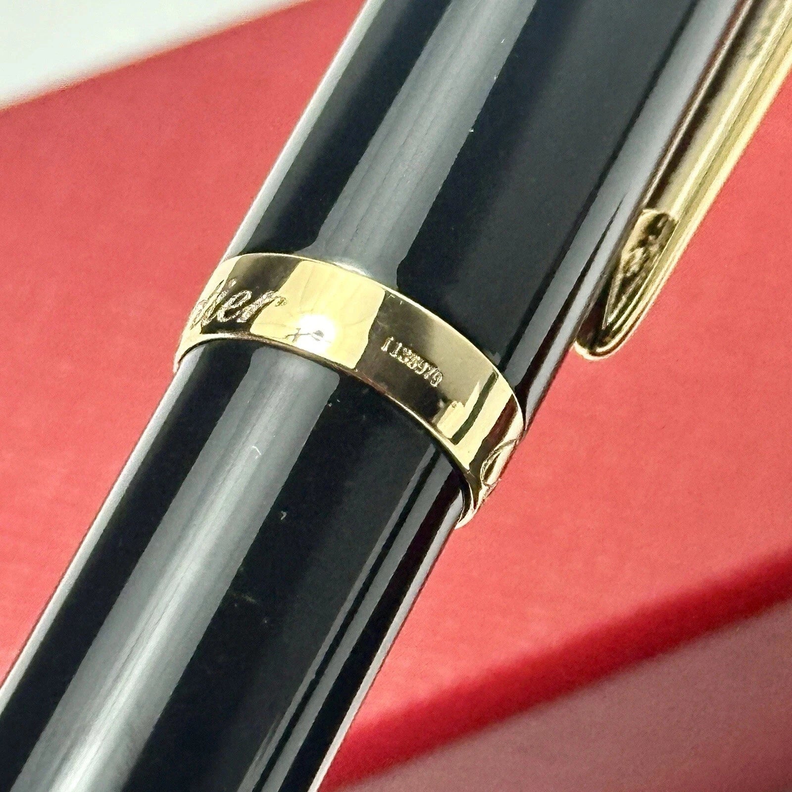 Cartier Black Gold Composite Executive Rollerball Pen Rare AD VIP Gift
