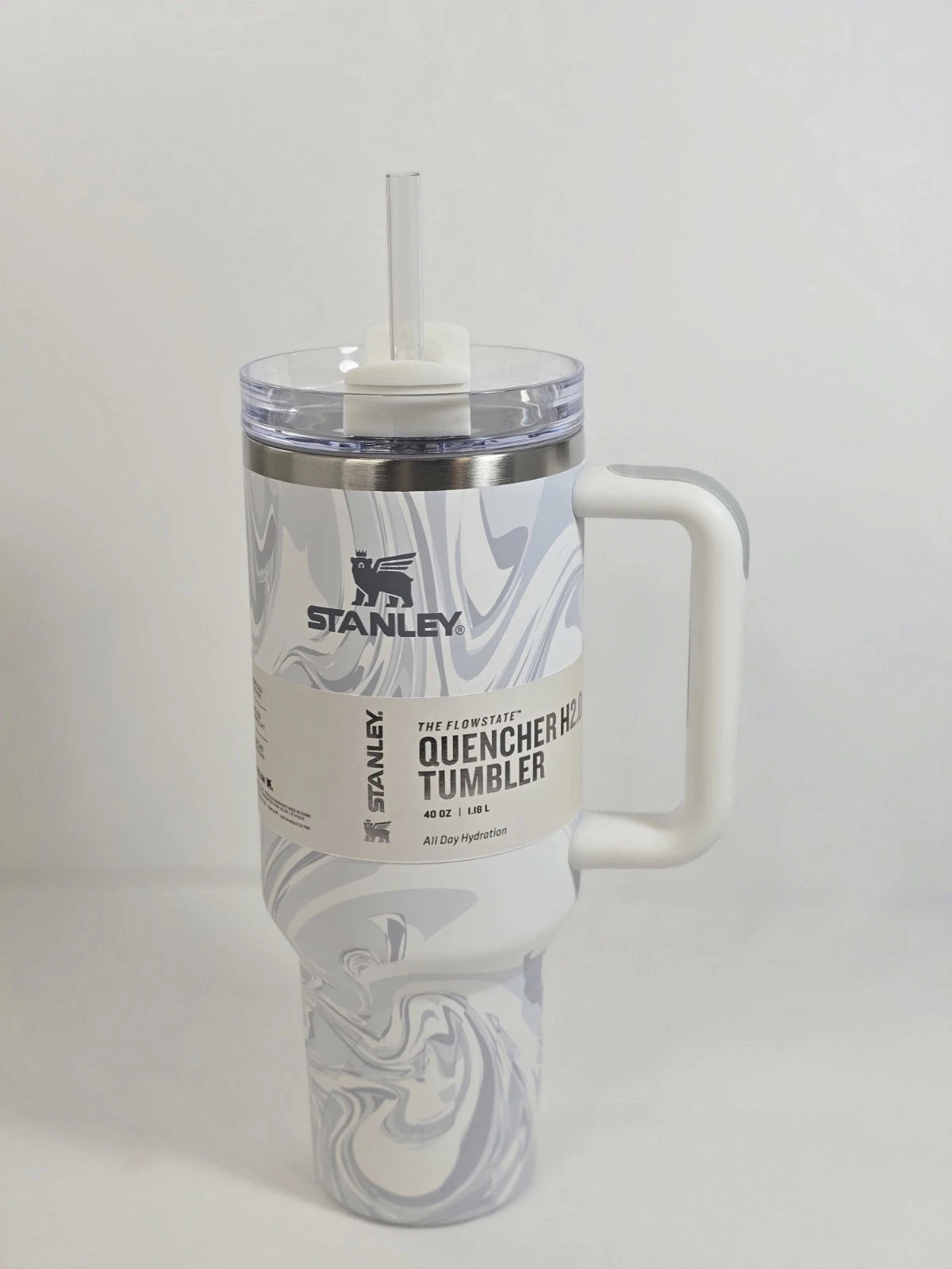 Stanley Adventure Quencher H2.0 Flowstate Tumbler 40 oz Polar Swirl Handle Cup
