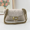 Coach Tabby 26 Quilted Shoulder Bag Leather White/Gold CP150 outlet New