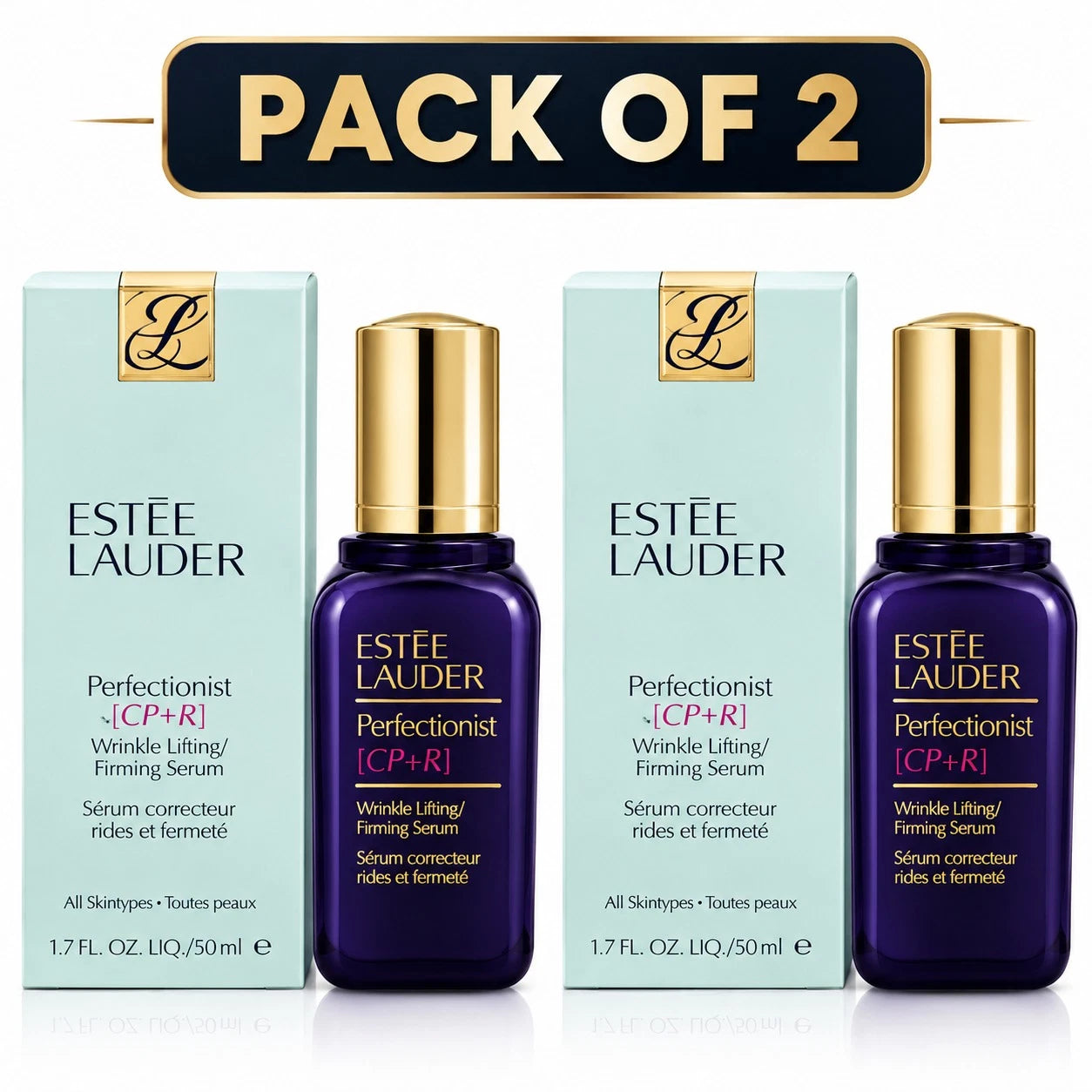 Estée Lauder Perfectionist CP+R Wrinkle Lifting Firming Serum Pack of 2 New