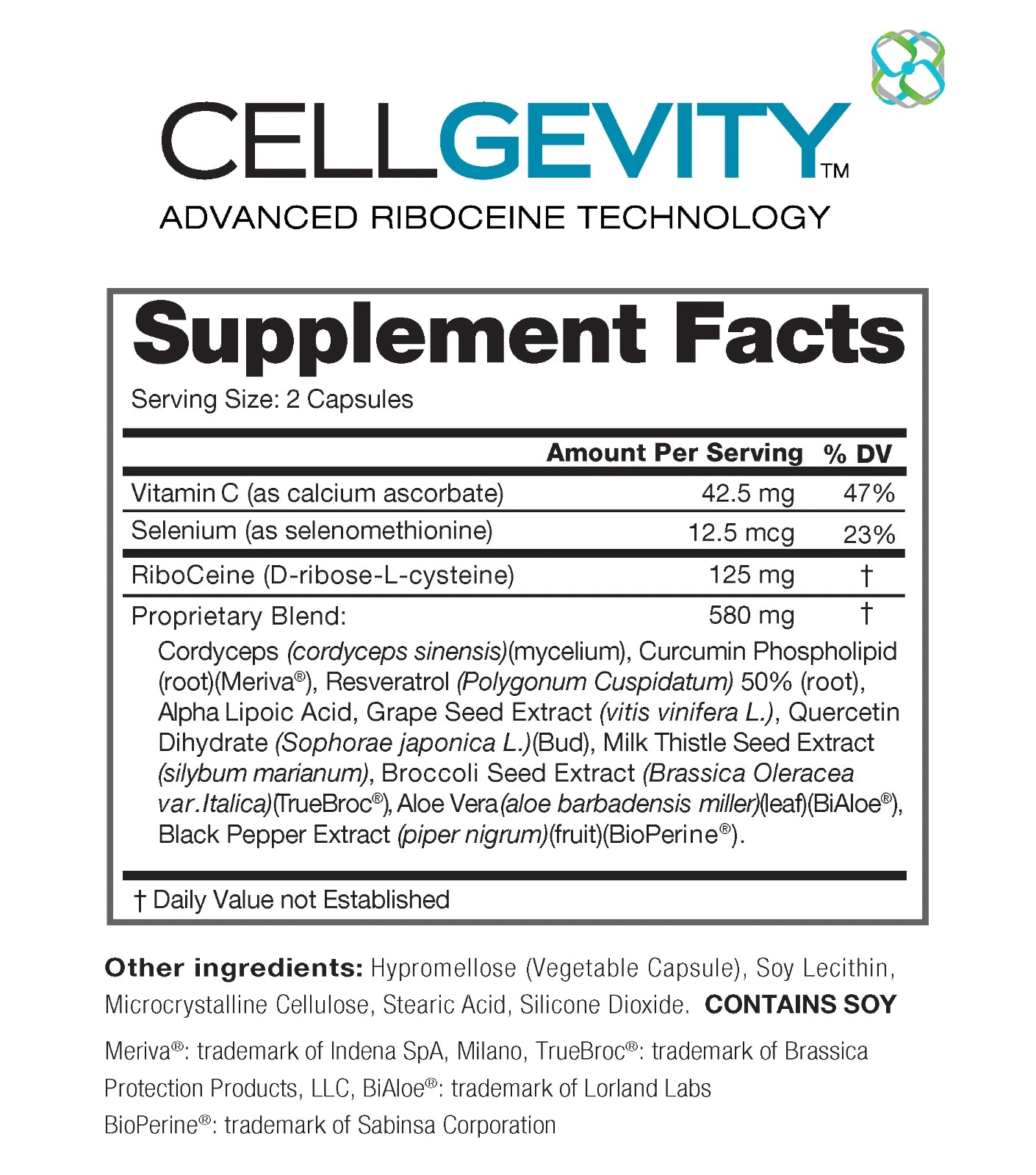 Cellgevity, Riboceine Technology, 120 Capsules, 30-Day Supply