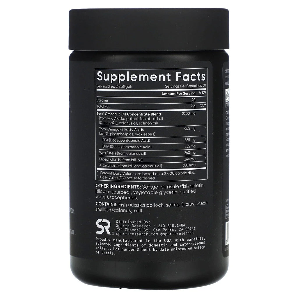 Premium Omega-3 Fish Oil Capsules – High Strength EPA & DHA Support for Heart & Brain Health | 120 Softgels