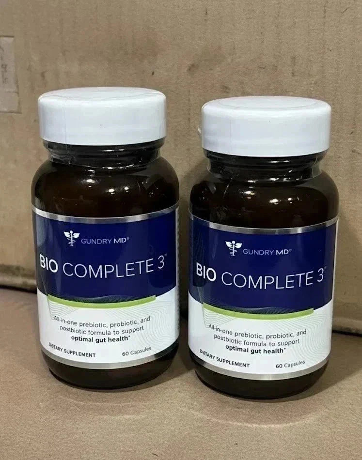 2 PACK Gundry MD Bio Complete 3 Supplement 60 Caps Optimal Gut Health