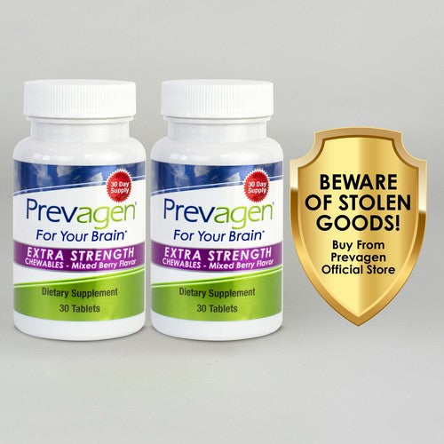Prevagen Extra Strength 20mg Mixed Berry Chewables - 2 Pack (60-Day Supply)